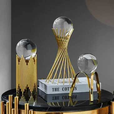 Modern Golden Luxury Table Top Decor
