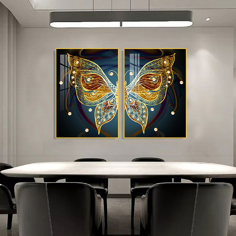 Butterfly Crystal Porcelain 5D Diamonds Wall art