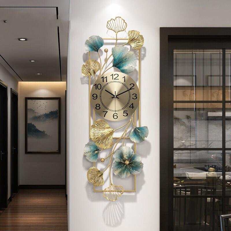 Ginkgo Leaves Colours Artistic Wall Clock