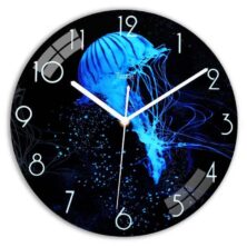 Wall Clock Crystal Porcelain 3D Jelly Fish Australia