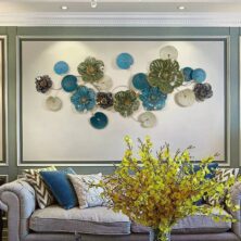Luxury Look 3D Metallic Floral Wall Art