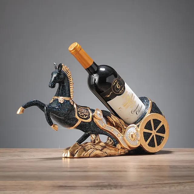 Modern Resin Horse Head Wine Rack Figurines