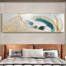 Crystal Porcelain 5D Wall Art, Soothing Feathers