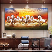7 Running Horses Wall Art
