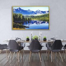 Crystal Porcelain 3D Wall Art, Nature View Blue Mountains