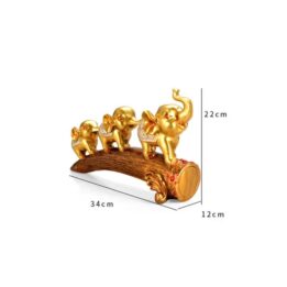 3 Elegant Walking Elephants Home Decor Table Top & Gift Item ...