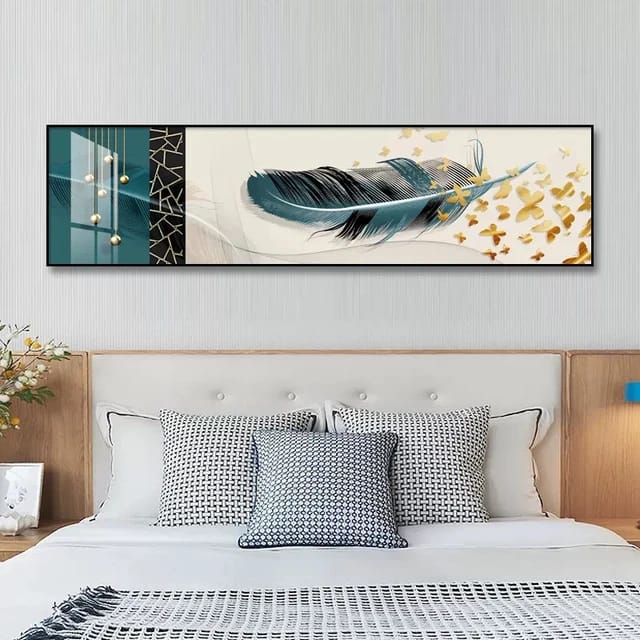 Crystal Porcelain 5D Wall Art, Feathers and Butterflies