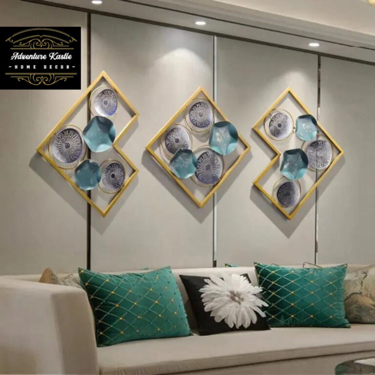 Set Of Three 3D Metal Wall Art Shapes Metal Wall Decor Adventure