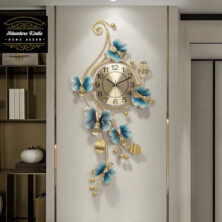 Modern Large Homary Butterfly Metal Wall Clocks