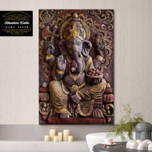 Sculpture of Gannesa Hindu God Painting