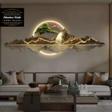 Luxury LED Home Decor Art Bonzai Handmade Large Nature Metal Wall Art