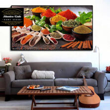 Spices and Herbs Kitchen Wall Painting