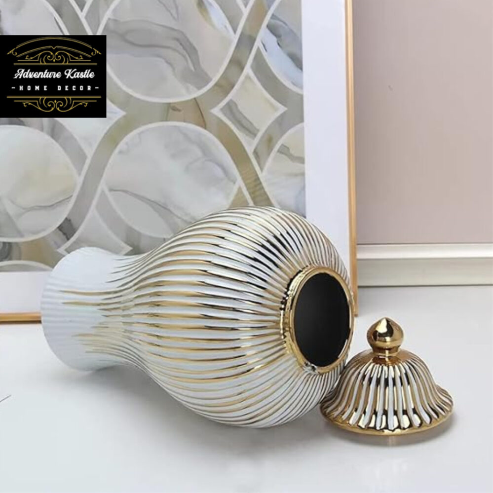 Modern Luxury Ceramic Ginger Jar Vase