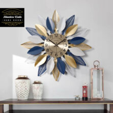 Multicolor Sunflower Design Metal Wall Clock