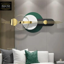 Modern Luxury Iron Cannoli Round Plates Decor Metal Wall Art